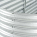 vidaXL ezüstszínű horganyzott acél kerti magaságyás 240 x 80 x 81 cm