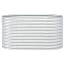 vidaXL ezüstszínű horganyzott acél kerti magaságyás 160 x 80 x 81 cm