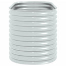 vidaXL ezüstszínű horganyzott acél kerti magaságyás 160 x 80 x 81 cm