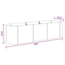 vidaXL szürke horganyzott acél kerti magaságyás 320 x 80 x 81 cm