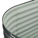 vidaXL szürke horganyzott acél kerti magaságyás 160 x 80 x 81 cm