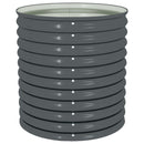 vidaXL szürke horganyzott acél kerti magaságyás 80 x 80 x 81 cm