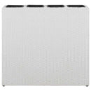 vidaXL fehér polyrattan kerti magaságyás 4 kaspóval