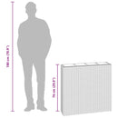 vidaXL fehér polyrattan kerti magaságyás 4 kaspóval