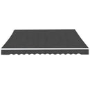 vidaXL kézi működtetésű összecsukható napellenző, antracit, 450 cm