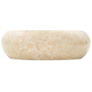 vidaXL krémszínű márvány mosdókagyló 40 x 12 cm