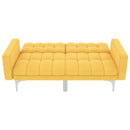 vidaXL sárga szövet kanapéágy