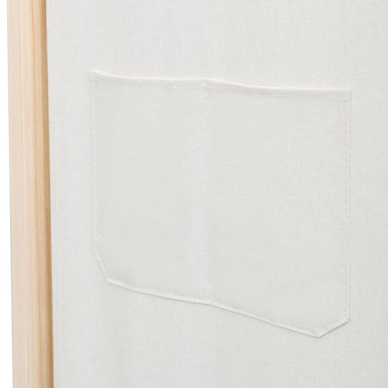 vidaXL krémszínű 6-paneles szövetparaván 240 x 170 x 4 cm