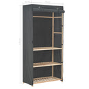 vidaXL 3-szintes szürke szövet ruhásszekrény 79 x 40 x 170 cm