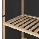 vidaXL szürke szövet ruhásszekrény 110 x 40 x 170 cm