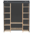 vidaXL szürke szövet ruhásszekrény 135 x 40 x 170 cm