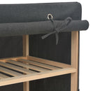 vidaXL szürke szövet ruhásszekrény 135 x 40 x 170 cm