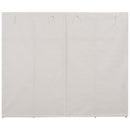 vidaXL fehér szövet ruhásszekrény 200 x 40 x 170 cm
