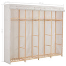 vidaXL fehér szövet ruhásszekrény 200 x 40 x 170 cm