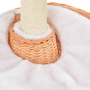 vidaXL természetes fűzfa macskabútor szizál kaparófával