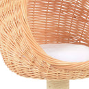 vidaXL természetes fűzfa macskabútor szizál kaparófával