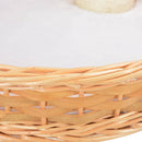 vidaXL természetes fűzfa macskabútor szizál kaparófával