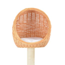 vidaXL természetes fűzfa macskabútor szizál kaparófával