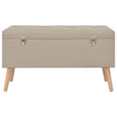 vidaXL 3 darab bézsszínű kárpitozott tárolóülőke