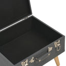 vidaXL 3 darab sötétszürke kárpitozott tárolóülőke