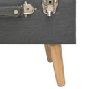 vidaXL 3 darab sötétszürke kárpitozott tárolóülőke