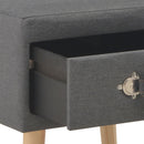 vidaXL sötétszürke szövet éjjeliszekrény 40 x 35 x 40 cm