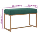 vidaXL zöld bársonypad 80 cm