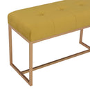 vidaXL mustársárga bársonypad 80 cm