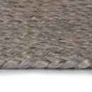 vidaXL szürke kézzel font kör alakú jutaszőnyeg 120 cm