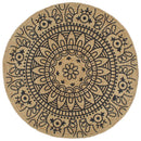 vidaXL kézzel font jutaszőnyeg sötétkék mintával 150 cm