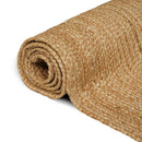 vidaXL természetes színű kézzel font jutaszőnyeg 160 x 230 cm