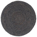 vidaXL 4 db sima sötétszürke kerek jutaalátét 38 cm