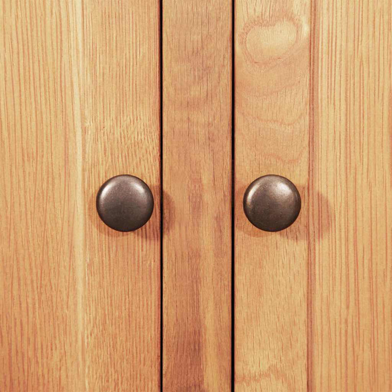 vidaXL Széf Barna 112 x 33.5 x 70 cm Masszív tölgyfa