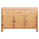 vidaXL Széf Barna 112 x 33.5 x 70 cm Masszív tölgyfa