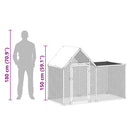 vidaXL horganyzott acél tyúkól 2 x 1 x 1,5 m