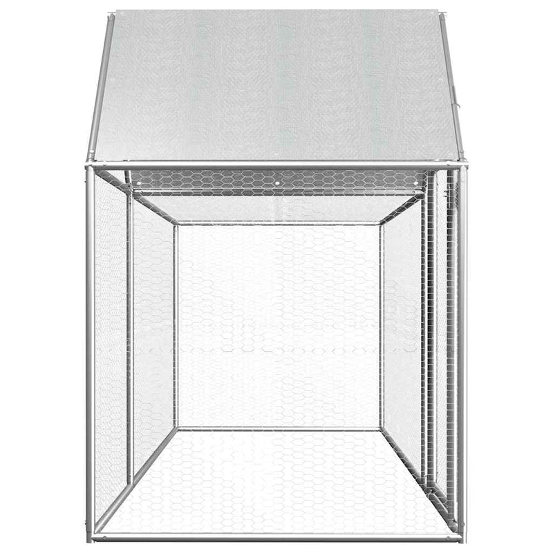 vidaXL horganyzott acél tyúkól 3 x 1 x 1,5 m