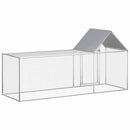 vidaXL horganyzott acél tyúkól 3 x 1 x 1,5 m