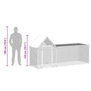 vidaXL horganyzott acél tyúkól 3 x 1 x 1,5 m