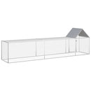 vidaXL horganyzott acél tyúkól 5 x 1 x 1,5 m