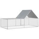 vidaXL horganyzott acél tyúkól 4 x 2 x 2 m