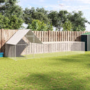 vidaXL horganyzott acél tyúkól 6 x 2 x 2 m