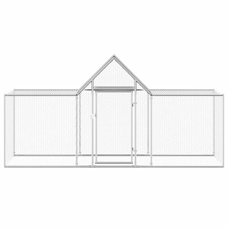 vidaXL horganyzott acél tyúkól 3 x 1 x 1,5 m