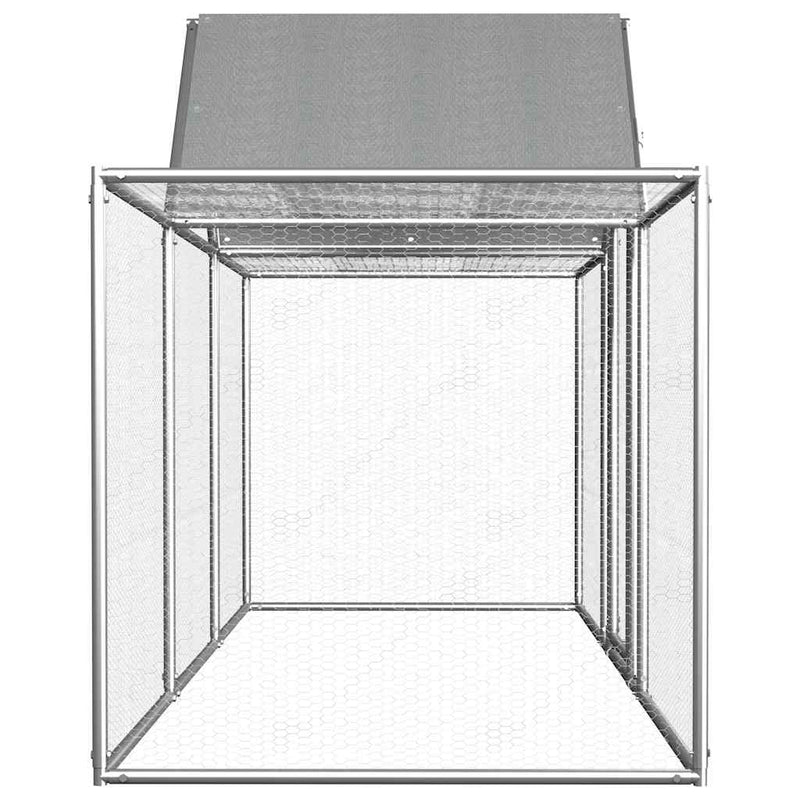 vidaXL horganyzott acél tyúkól 3 x 1 x 1,5 m