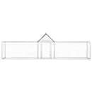 vidaXL horganyzott acél tyúkól 5 x 1 x 1,5 m