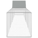 vidaXL horganyzott acél tyúkól 9 x 1 x 1,5 m