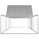 vidaXL horganyzott acél tyúkól 6 x 2 x 2 m