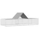 vidaXL horganyzott acél tyúkól 6 x 2 x 2 m