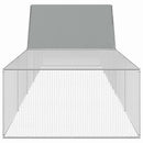 vidaXL horganyzott acél tyúkól 10 x 2 x 2 m