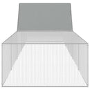 vidaXL horganyzott acél tyúkól 10 x 2 x 2 m