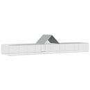 vidaXL horganyzott acél tyúkól 10 x 2 x 2 m